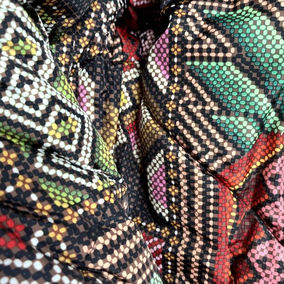 FARM Rio Tropical Puffer Metallic Coat Jacket Multicolor Size XS - Picture 5 of 6